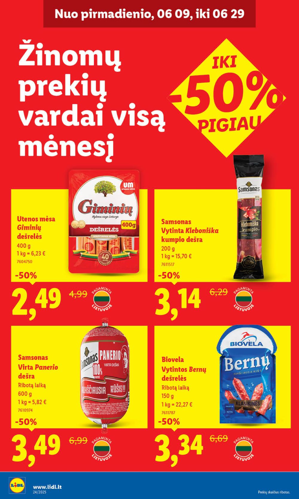 lidl - LIDL - Maisto prekių pasiūlymai (2025 06 09 - 2025 06 15) - page: 22