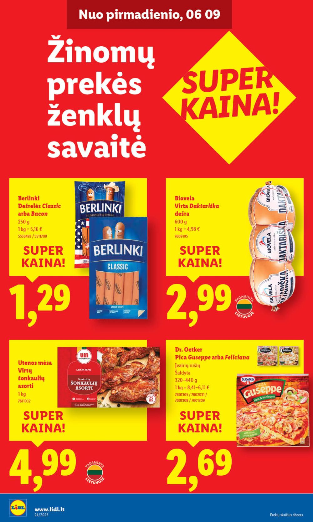 lidl - LIDL - Maisto prekių pasiūlymai (2025 06 09 - 2025 06 15) - page: 24
