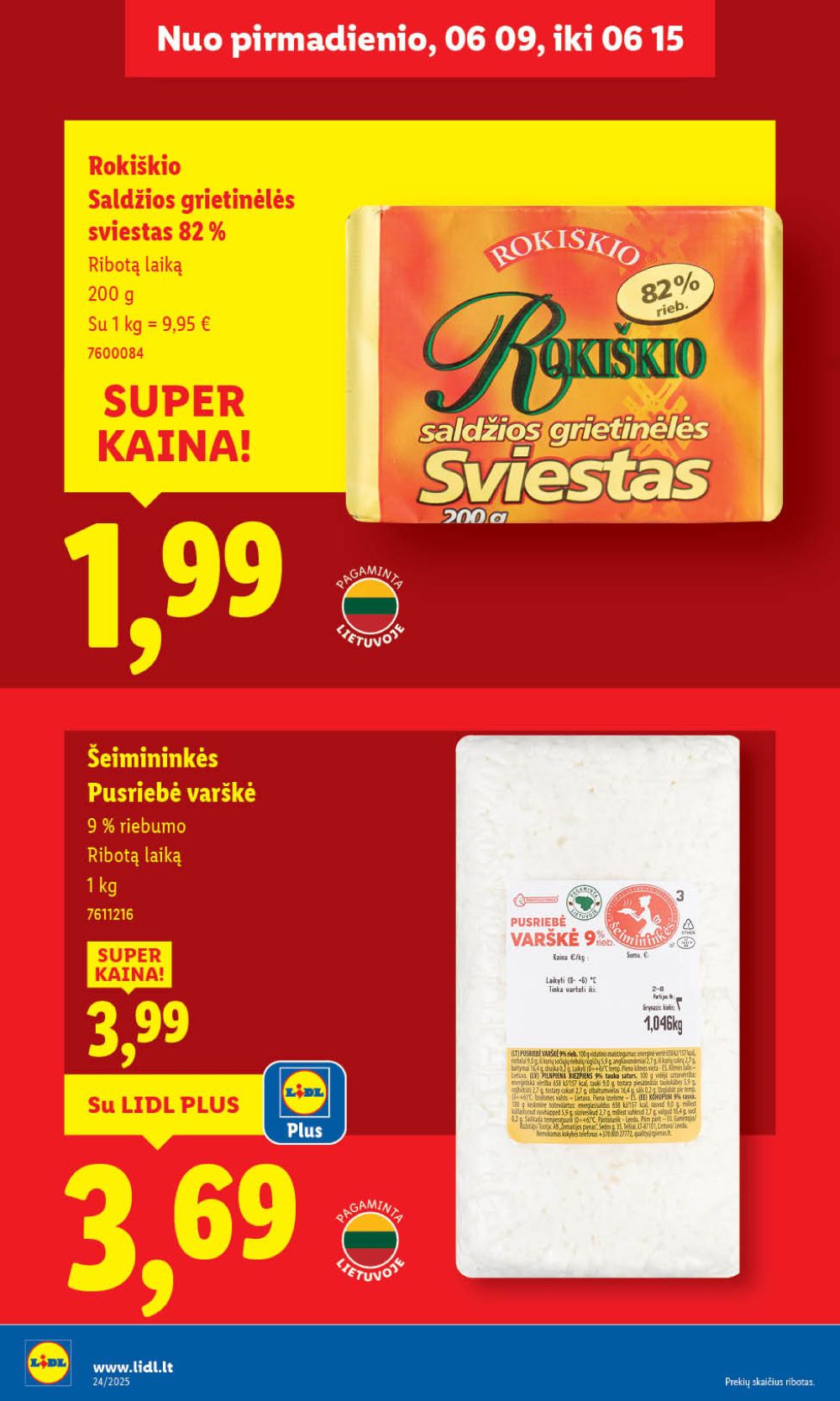 lidl - LIDL - Maisto prekių pasiūlymai (2025 06 09 - 2025 06 15) - page: 20