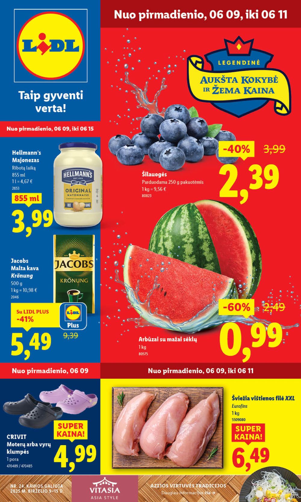 lidl - LIDL - Maisto prekių pasiūlymai (2025 06 09 - 2025 06 15)