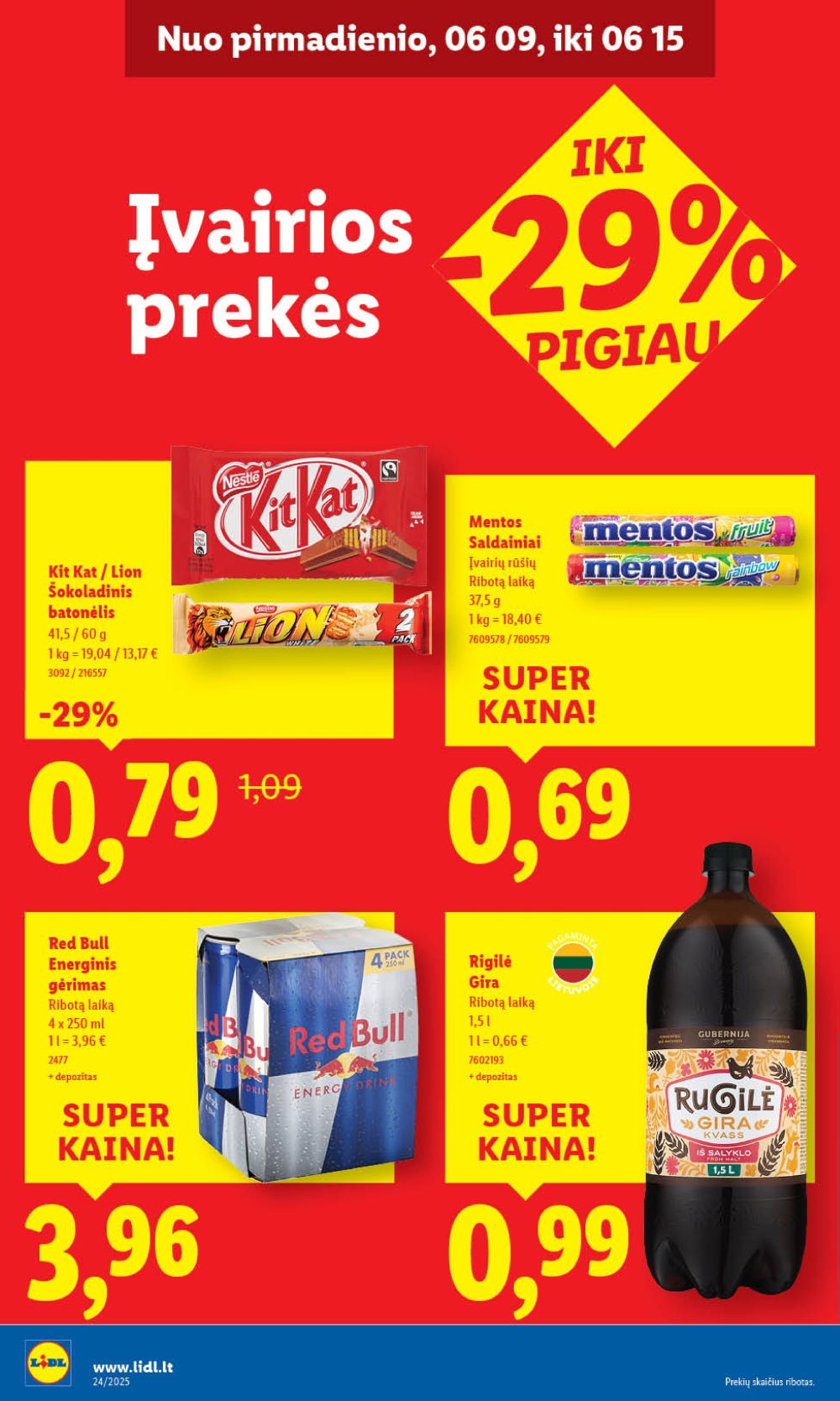 lidl - LIDL - Maisto prekių pasiūlymai (2025 06 09 - 2025 06 15) - page: 34