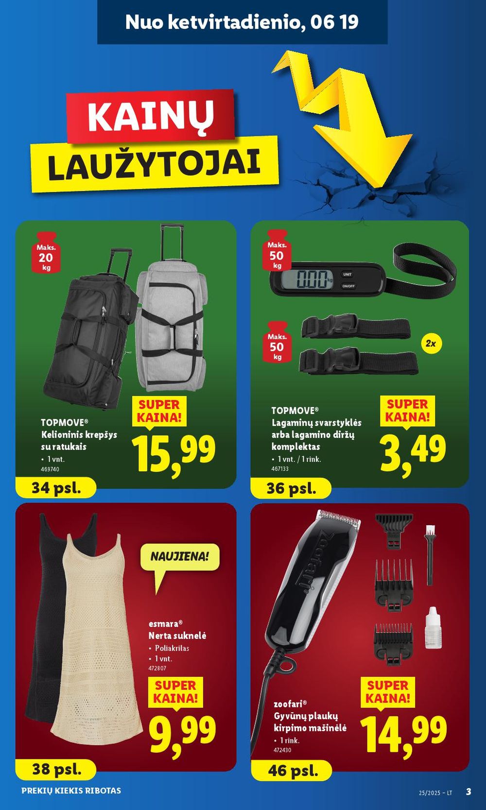 lidl - LIDL - Ne maisto prekių pasiūlymai (2025 06 16 - 2025 06 22) - page: 3 lidl - LIDL - Ne maisto prekių pasiūlymai (2025 06 16 - 2025 06 22) - page: 3