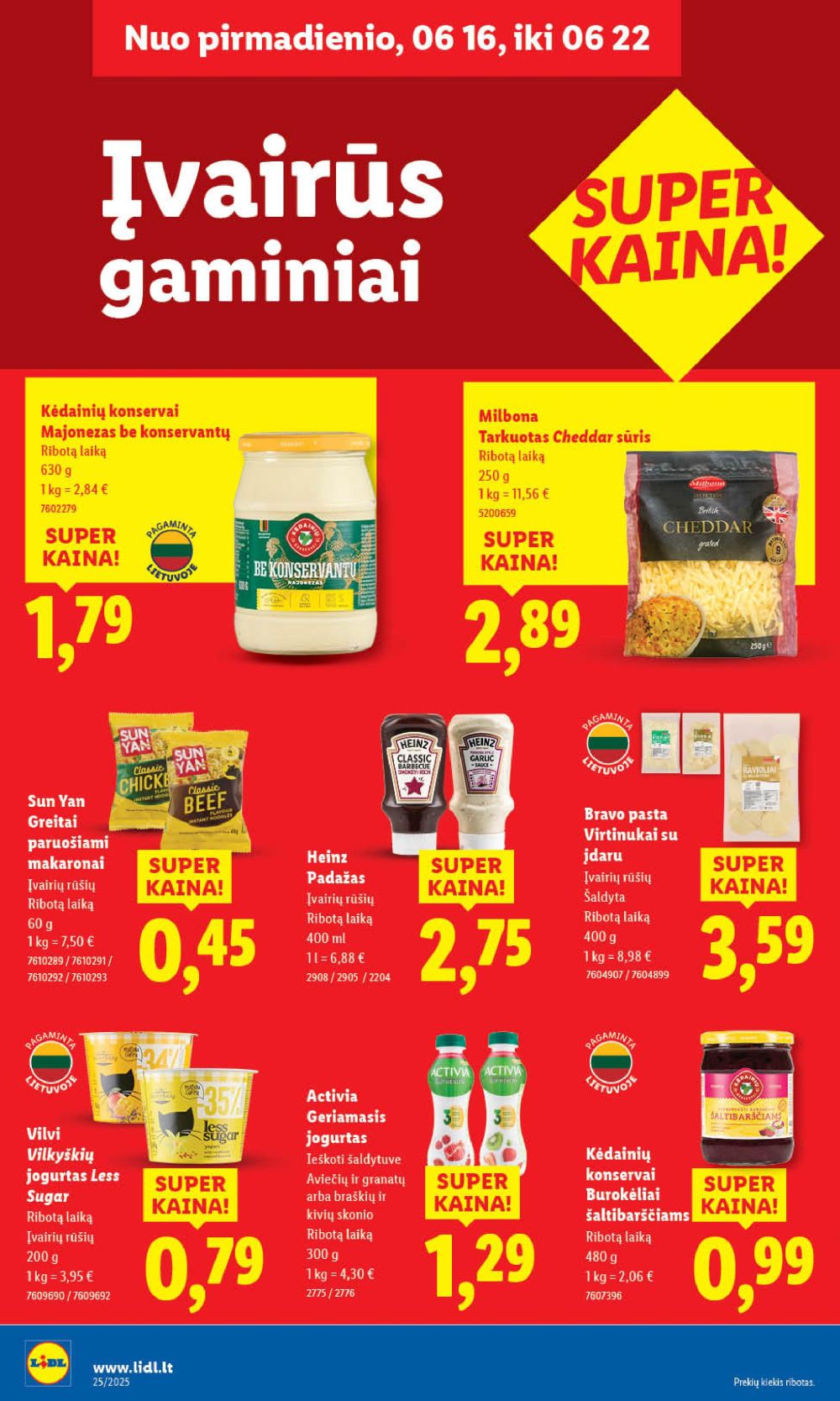 lidl - LIDL - Maisto prekių pasiūlymai (2025 06 19 - 2025 06 22) - page: 40 lidl - LIDL - Maisto prekių pasiūlymai (2025 06 19 - 2025 06 22) - page: 40