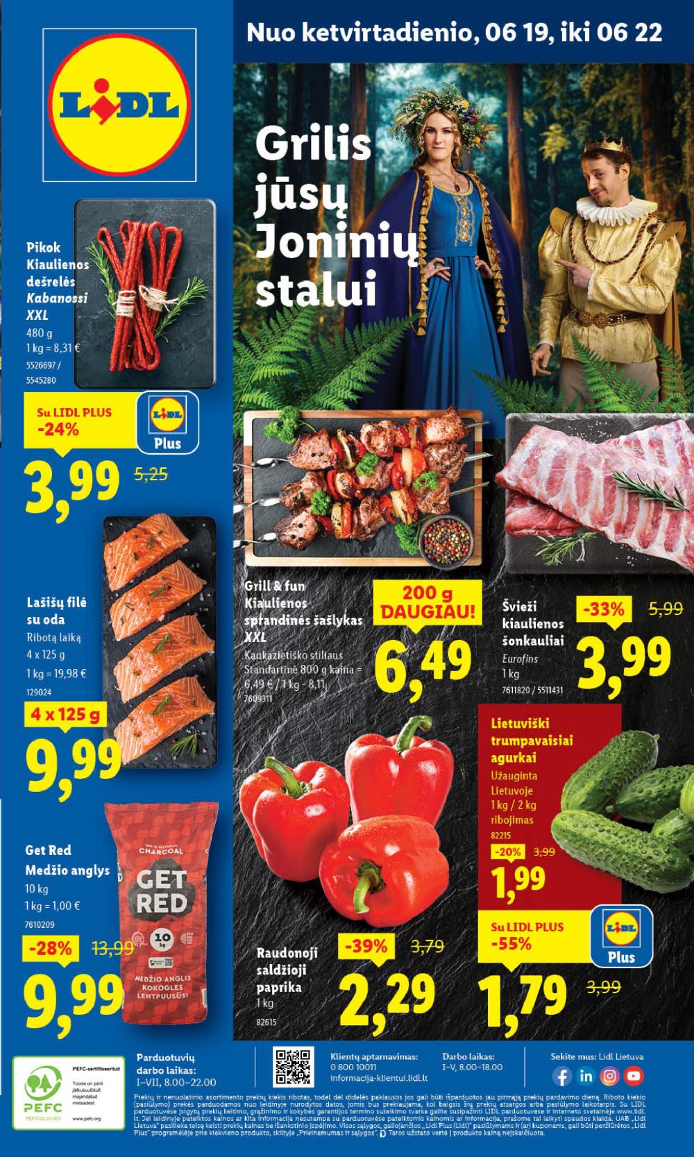 lidl - LIDL - Maisto prekių pasiūlymai (2025 06 19 - 2025 06 22)
