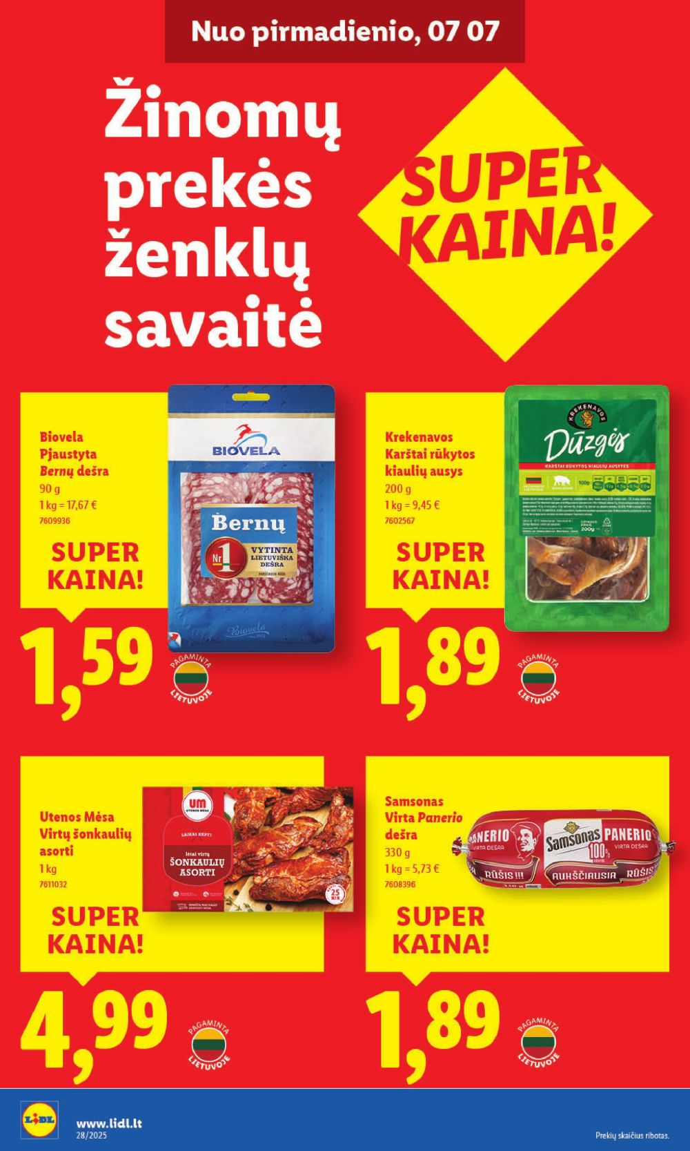lidl - LIDL - Maisto prekių pasiūlymai (2025 07 10 - 2025 07 13) - page: 40 lidl - LIDL - Maisto prekių pasiūlymai (2025 07 10 - 2025 07 13) - page: 40