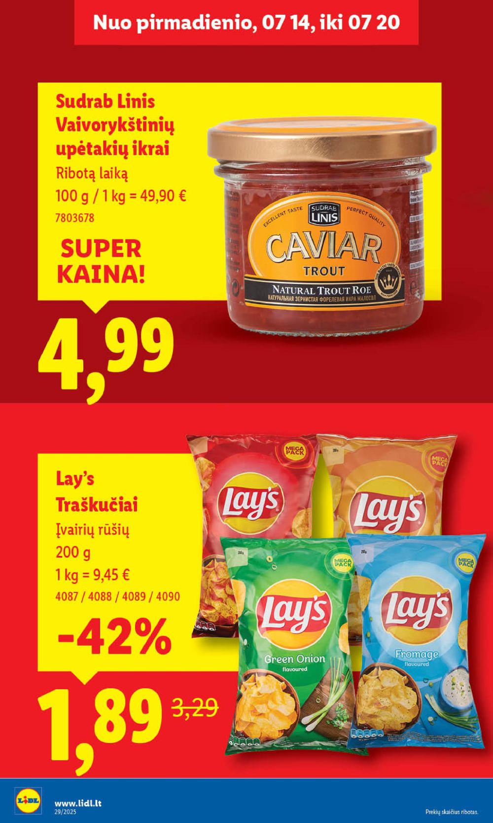 lidl - LIDL - Maisto prekių pasiūlymai (2025 07 17 - 2025 07 20) - page: 34 lidl - LIDL - Maisto prekių pasiūlymai (2025 07 17 - 2025 07 20) - page: 34