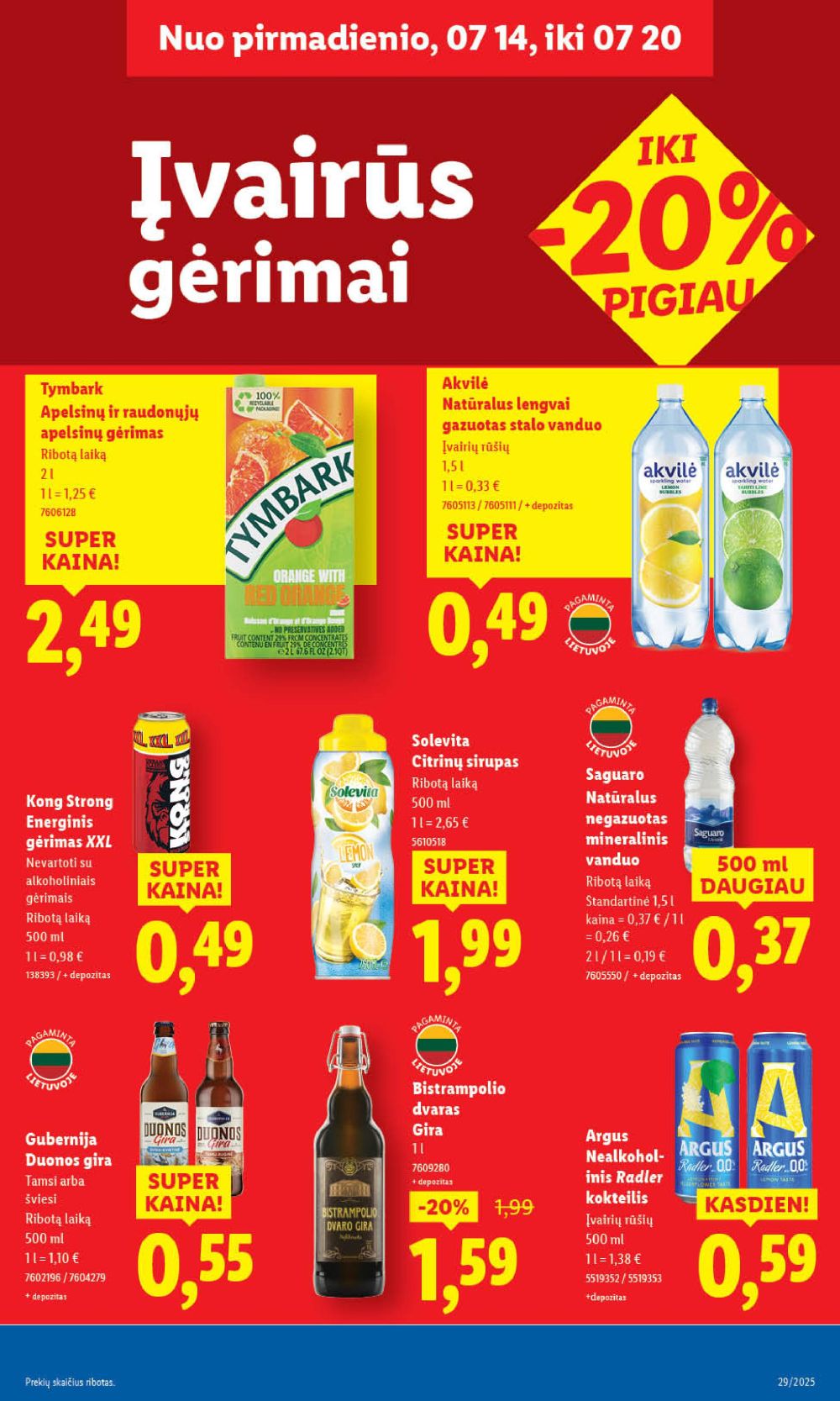 lidl - LIDL - Maisto prekių pasiūlymai (2025 07 17 - 2025 07 20) - page: 47 lidl - LIDL - Maisto prekių pasiūlymai (2025 07 17 - 2025 07 20) - page: 47
