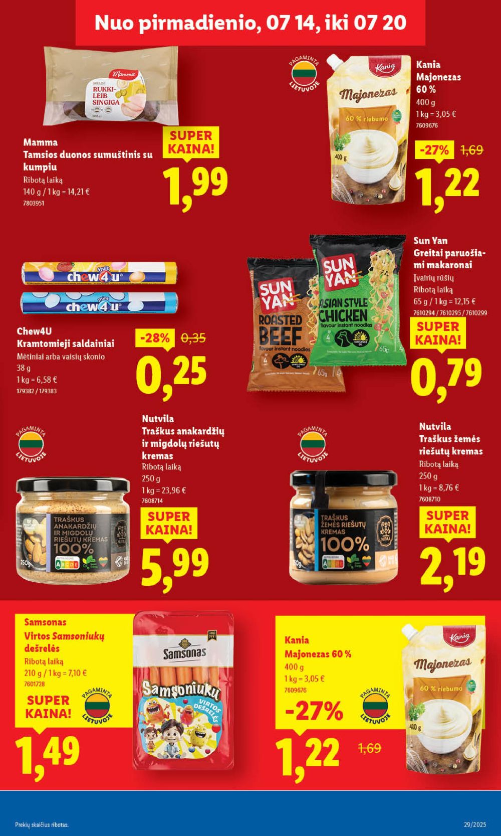 lidl - LIDL - Maisto prekių pasiūlymai (2025 07 17 - 2025 07 20) - page: 45 lidl - LIDL - Maisto prekių pasiūlymai (2025 07 17 - 2025 07 20) - page: 45