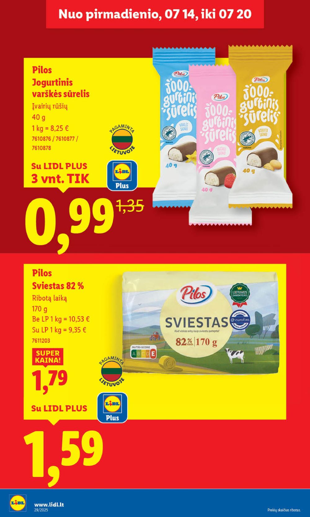 lidl - LIDL - Maisto prekių pasiūlymai (2025 07 17 - 2025 07 20) - page: 32 lidl - LIDL - Maisto prekių pasiūlymai (2025 07 17 - 2025 07 20) - page: 32
