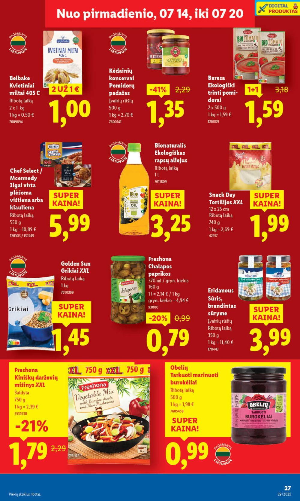 lidl - LIDL - Maisto prekių pasiūlymai (2025 07 17 - 2025 07 20) - page: 43 lidl - LIDL - Maisto prekių pasiūlymai (2025 07 17 - 2025 07 20) - page: 43