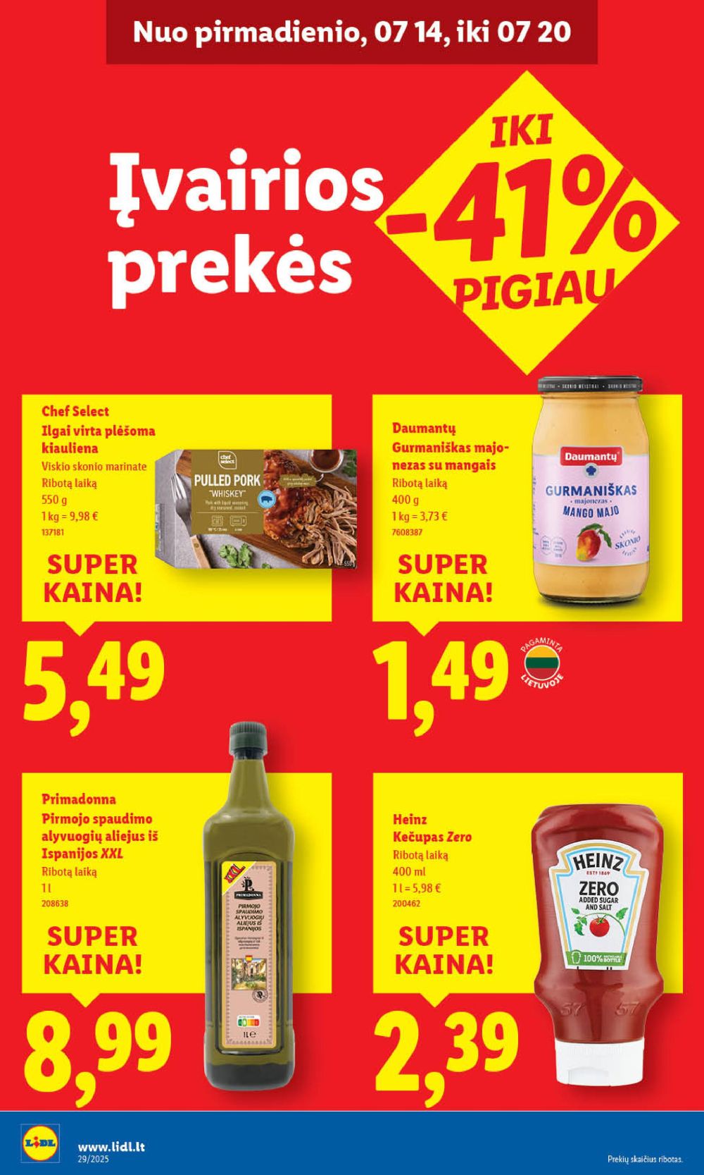 lidl - LIDL - Maisto prekių pasiūlymai (2025 07 17 - 2025 07 20) - page: 42 lidl - LIDL - Maisto prekių pasiūlymai (2025 07 17 - 2025 07 20) - page: 42