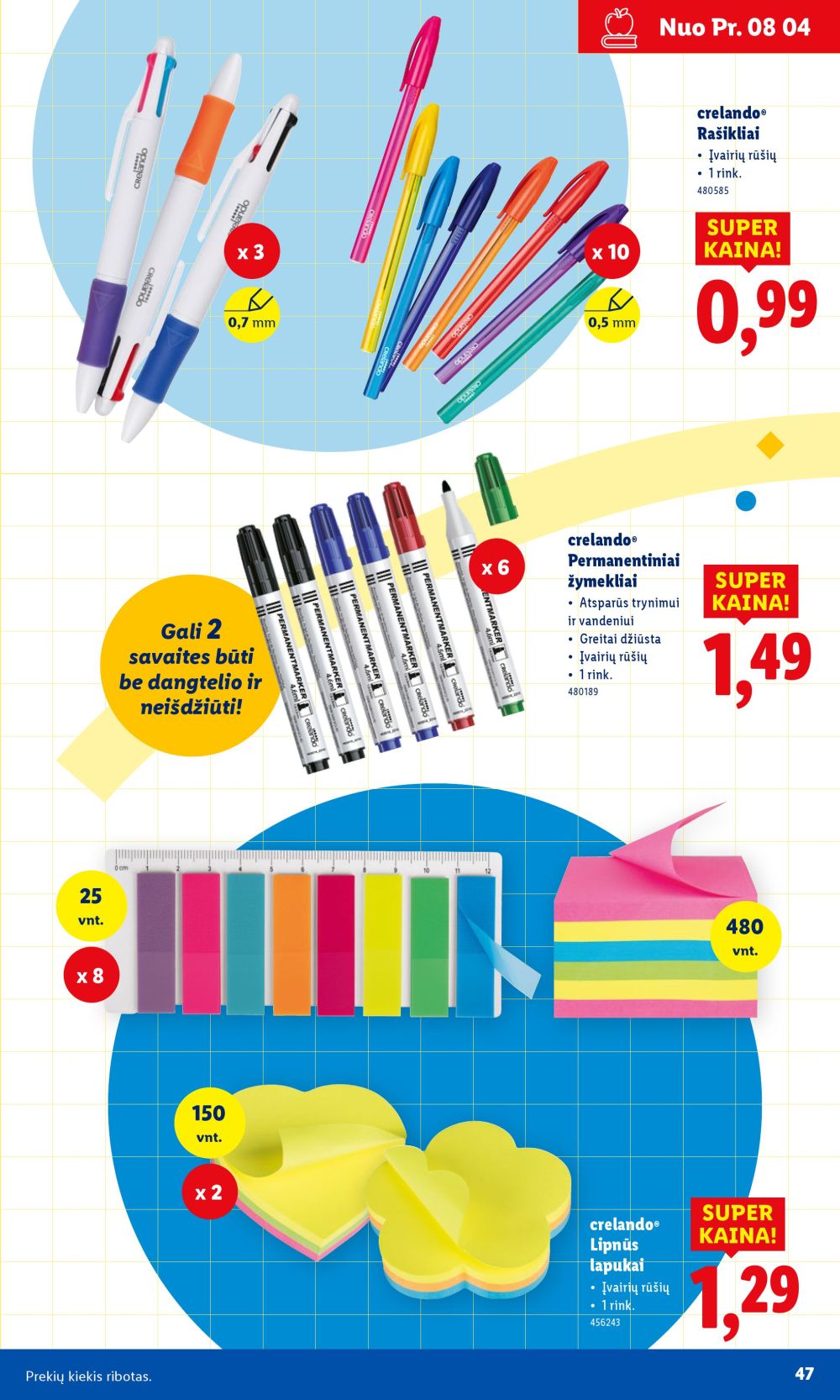 lidl - LIDL - Mokyklinių prekių katalogas (2025 07 21 -) - page: 47 lidl - LIDL - Mokyklinių prekių katalogas (2025 07 21 -) - page: 47