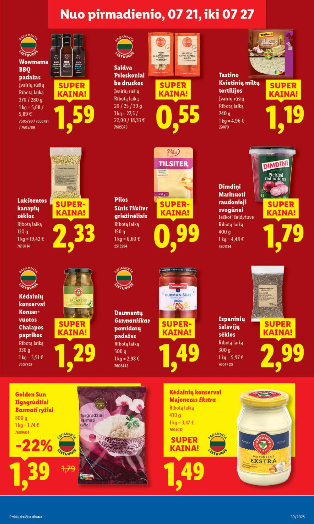 lidl - LIDL - Maisto prekių pasiūlymai (2025 07 24 - 2025 07 27) - page: 39 lidl - LIDL - Maisto prekių pasiūlymai (2025 07 24 - 2025 07 27) - page: 39