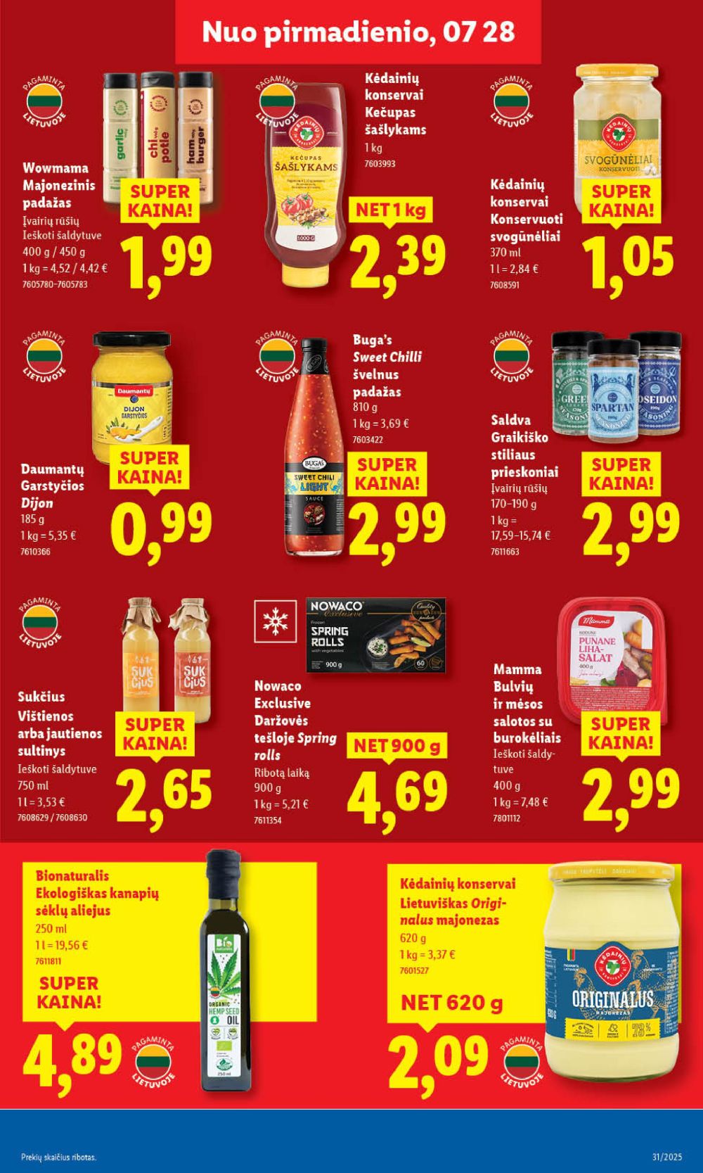 lidl - LIDL - Maisto prekių pasiūlymai (2025 07 28 - 2025 08 03) - page: 29 lidl - LIDL - Maisto prekių pasiūlymai (2025 07 28 - 2025 08 03) - page: 29
