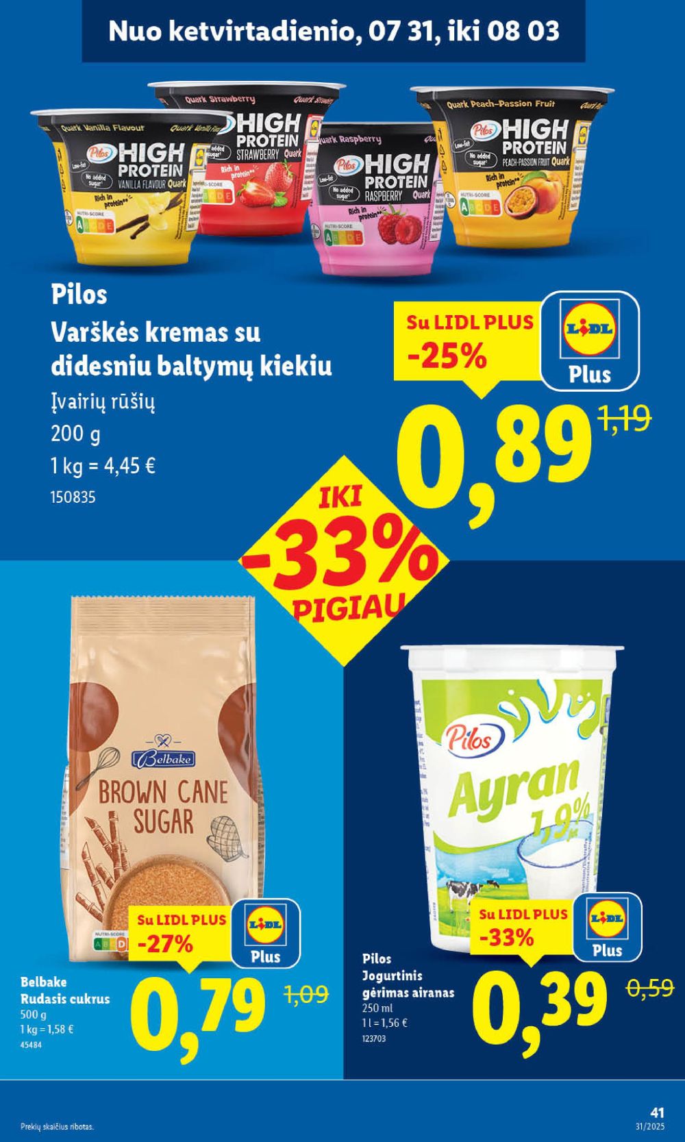 lidl - LIDL - Maisto prekių pasiūlymai (2025 07 28 - 2025 08 03) - page: 41 lidl - LIDL - Maisto prekių pasiūlymai (2025 07 28 - 2025 08 03) - page: 41