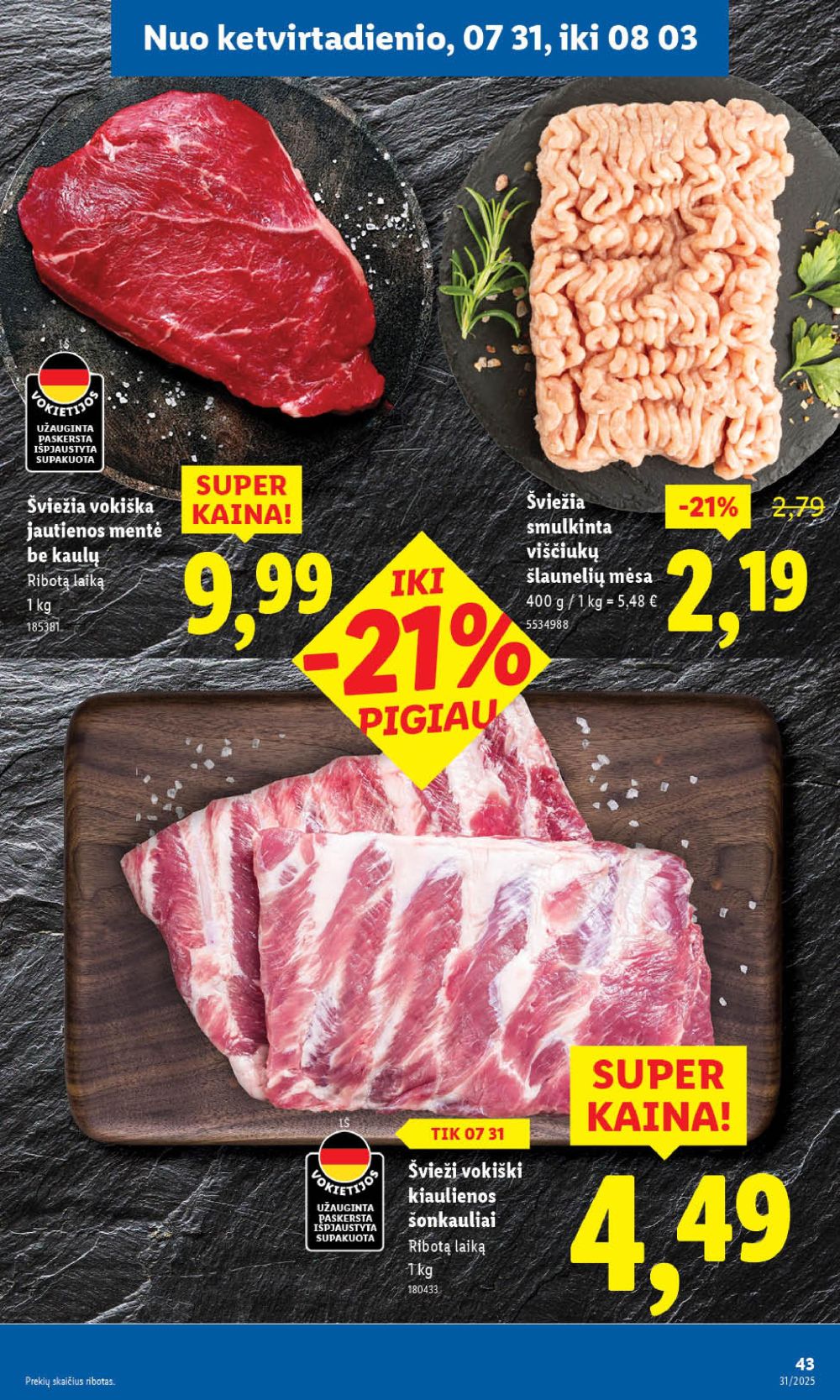 lidl - LIDL - Maisto prekių pasiūlymai (2025 07 28 - 2025 08 03) - page: 43 lidl - LIDL - Maisto prekių pasiūlymai (2025 07 28 - 2025 08 03) - page: 43
