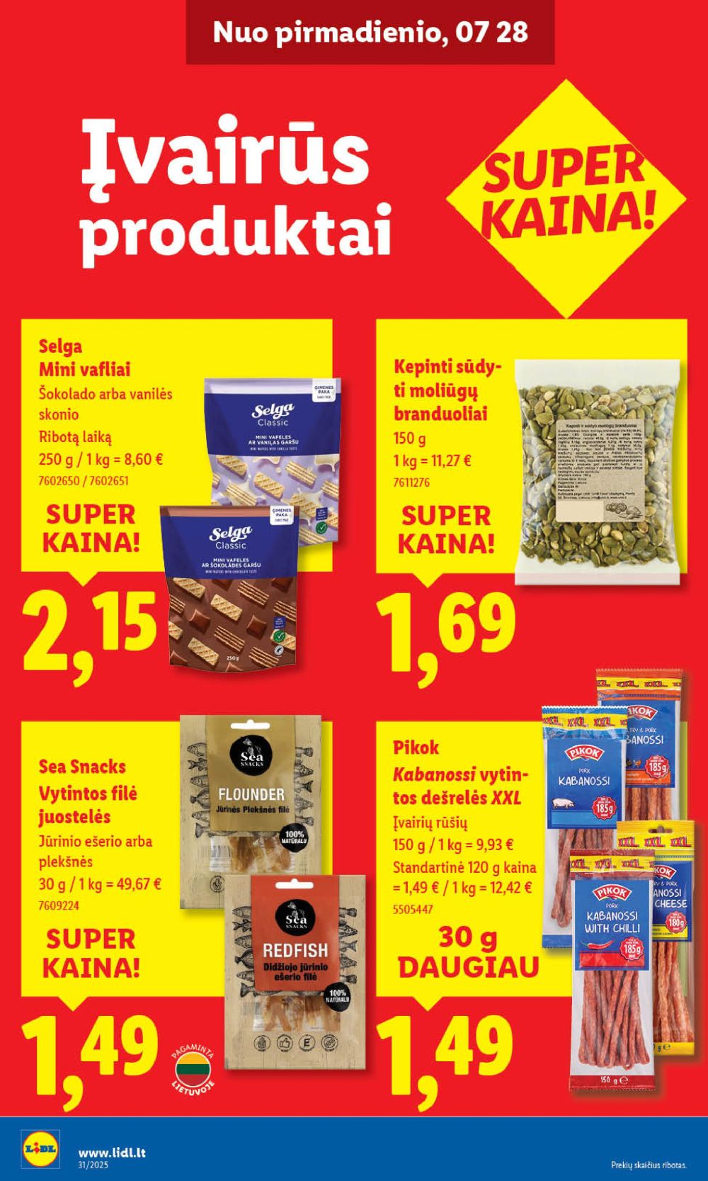 lidl - LIDL - Maisto prekių pasiūlymai (2025 07 28 - 2025 08 03) - page: 28 lidl - LIDL - Maisto prekių pasiūlymai (2025 07 28 - 2025 08 03) - page: 28