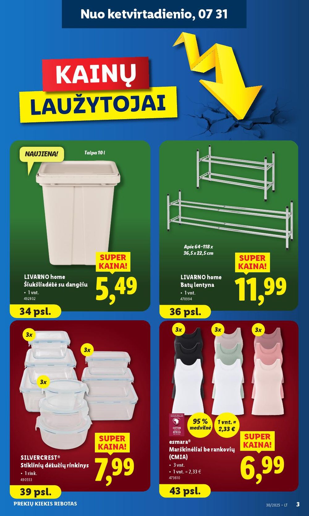 lidl - LIDL - Ne maisto prekių pasiūlymai (2025 07 28 - 2025 08 03) - page: 3 lidl - LIDL - Ne maisto prekių pasiūlymai (2025 07 28 - 2025 08 03) - page: 3
