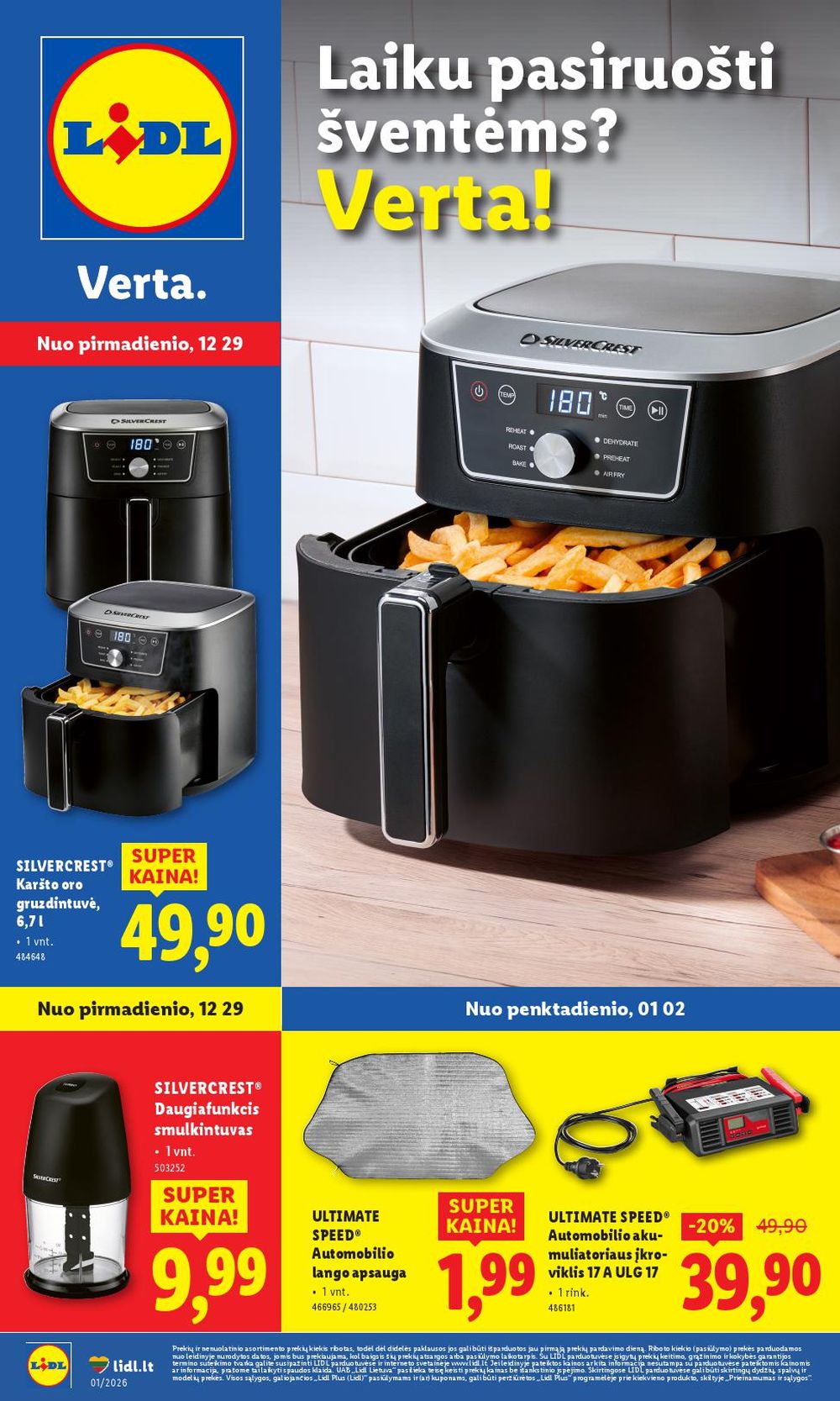 lidl - LIDL - Ne maisto prekių pasiūlymai (2025 12 29 - 2026 01 04)