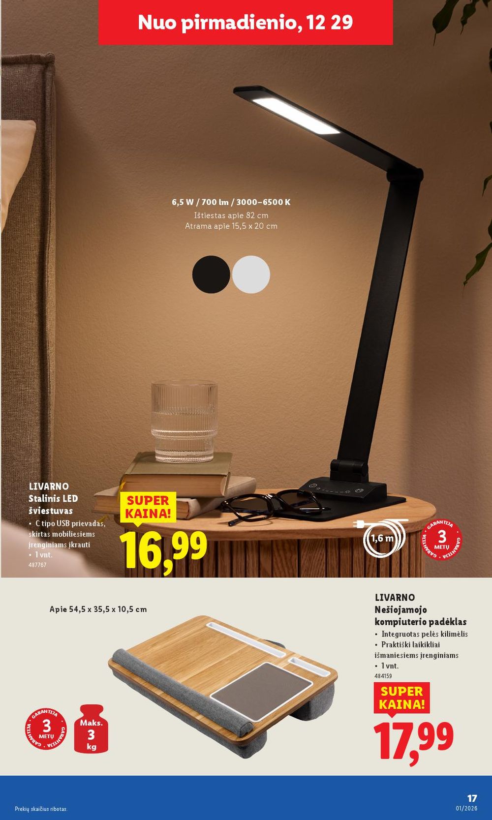 lidl - LIDL - Ne maisto prekių pasiūlymai (2025 12 29 - 2026 01 04) - page: 17