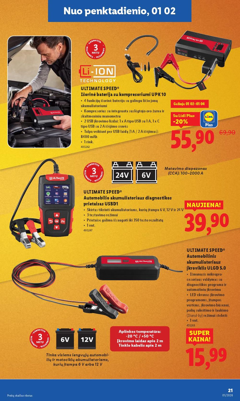 lidl - LIDL - Ne maisto prekių pasiūlymai (2025 12 29 - 2026 01 04) - page: 21