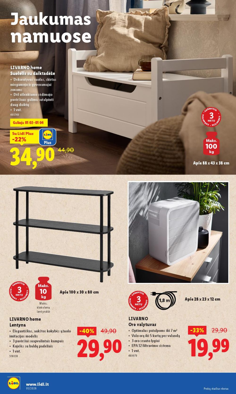 lidl - LIDL - Ne maisto prekių pasiūlymai (2025 12 29 - 2026 01 04) - page: 32