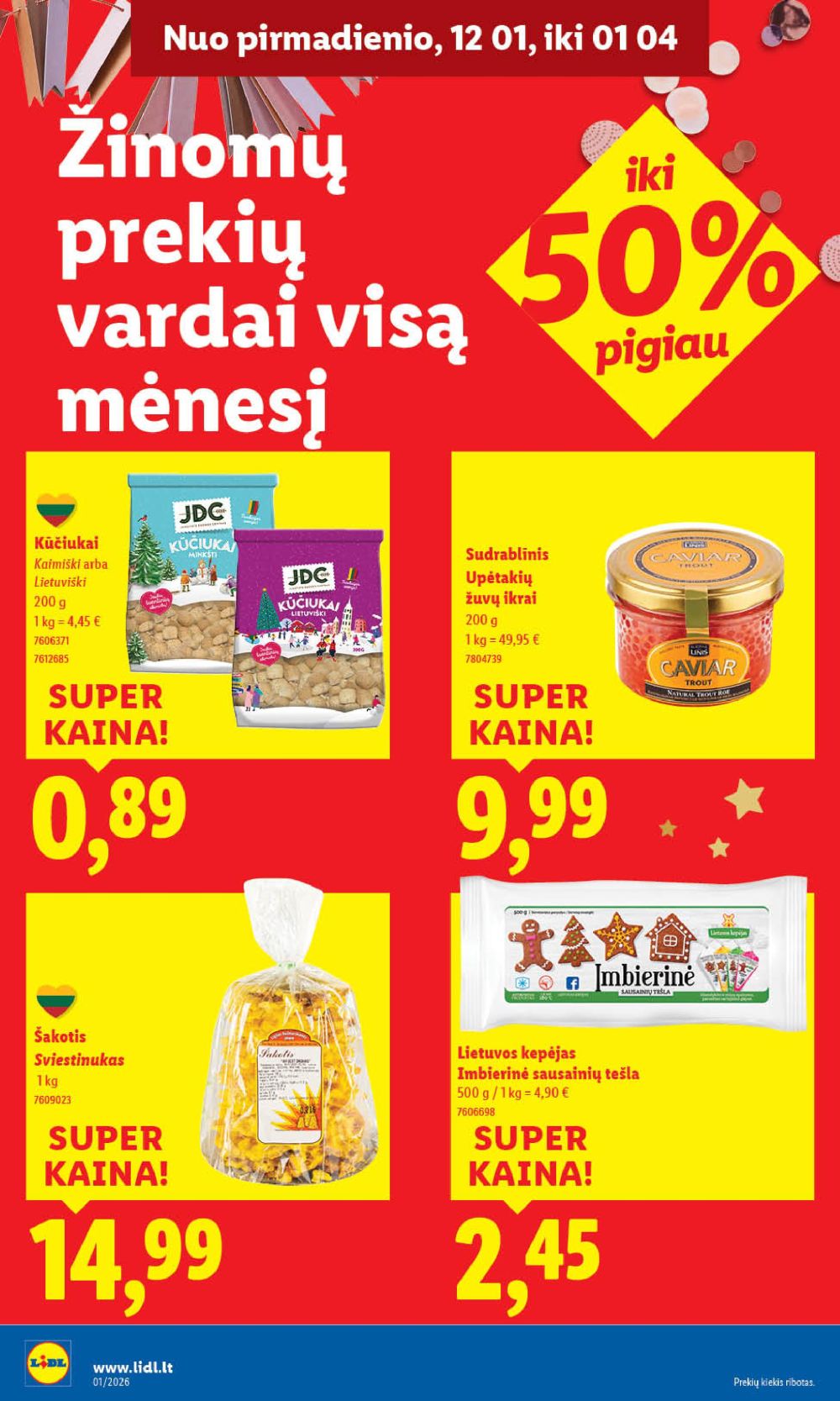 lidl - LIDL - Maisto prekių pasiūlymai (2026 01 02 - 2026 01 04) - page: 20