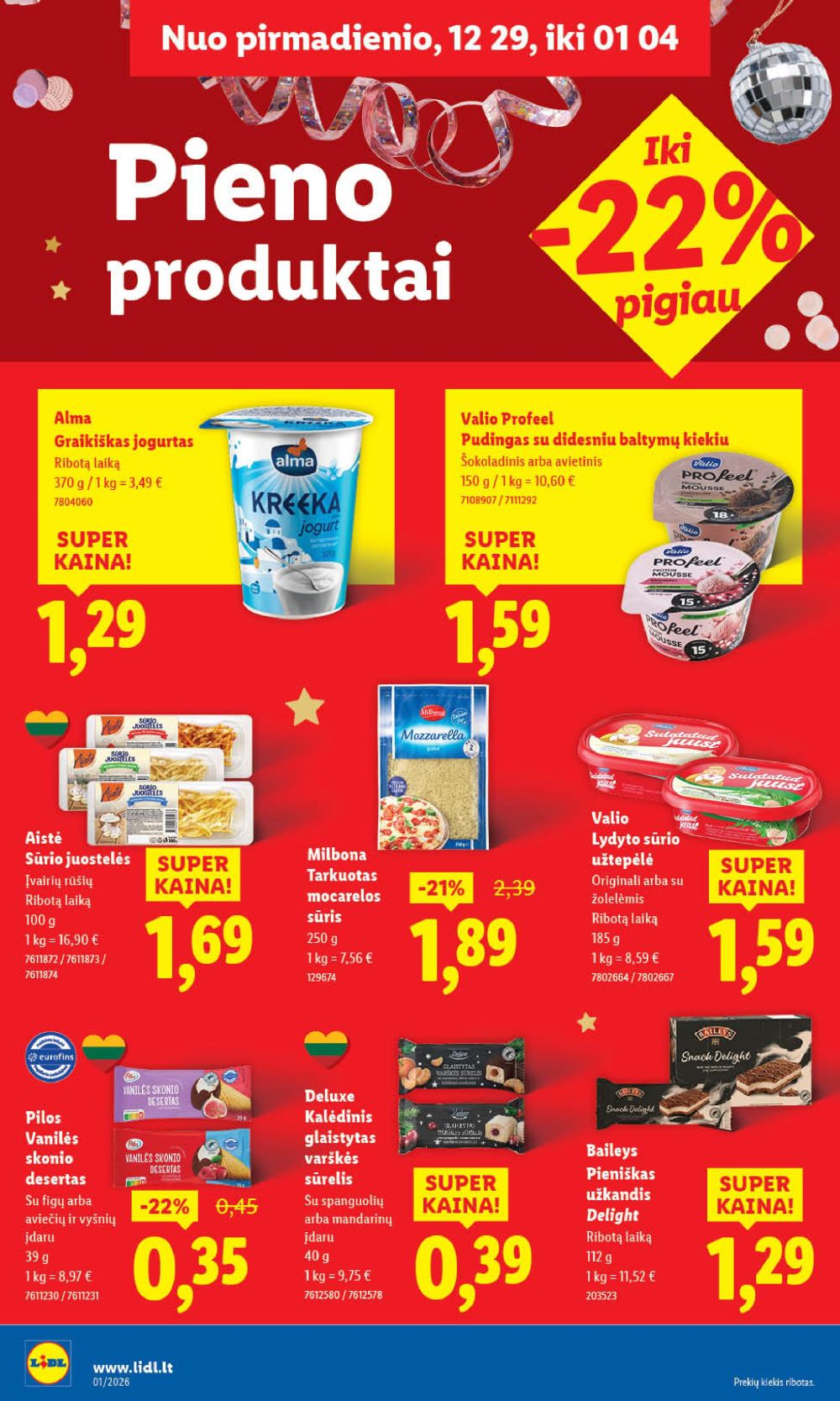 lidl - LIDL - Maisto prekių pasiūlymai (2026 01 02 - 2026 01 04) - page: 26