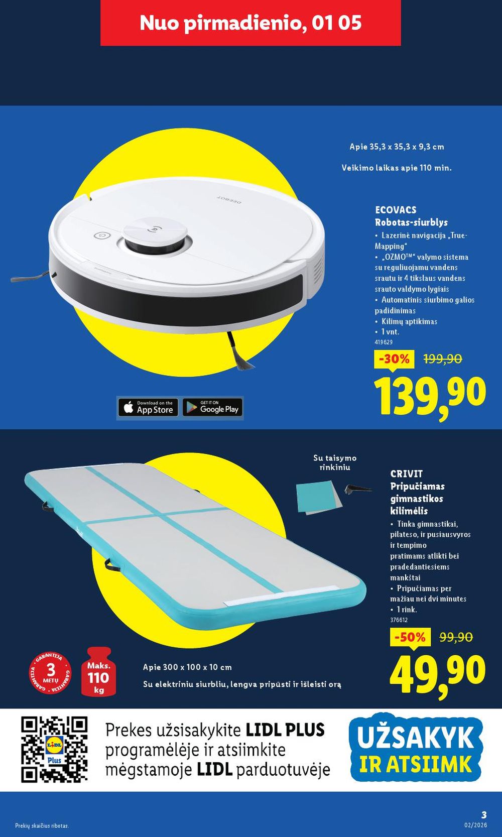 lidl - LIDL - Ne maisto prekių pasiūlymai (2026 01 05 - 2026 01 11) - page: 3