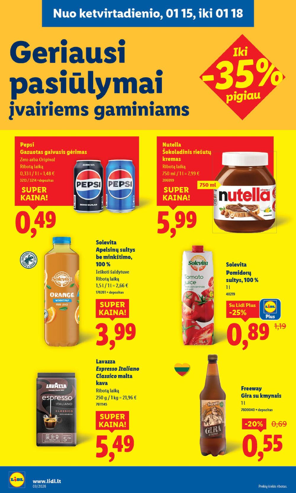 lidl - LIDL - Maisto prekių pasiūlymai (2026 01 12 - 2026 01 18) - page: 24