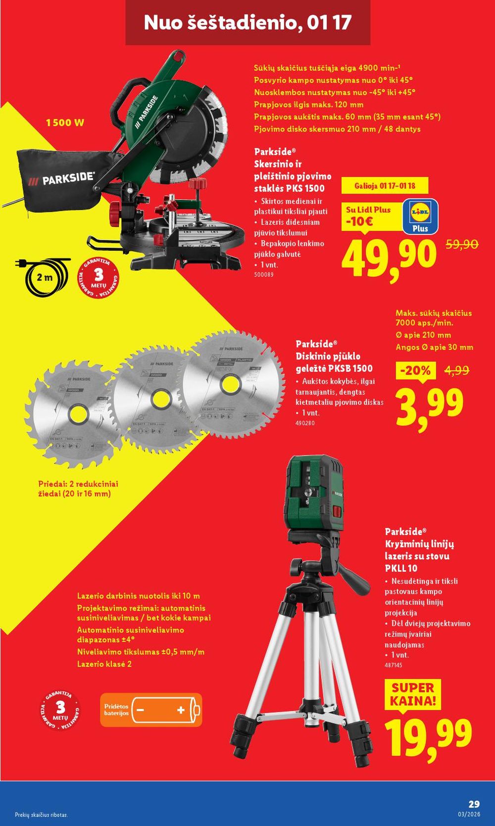 lidl - LIDL - Ne maisto prekių pasiūlymai (2026 01 12 - 2026 01 18) - page: 29