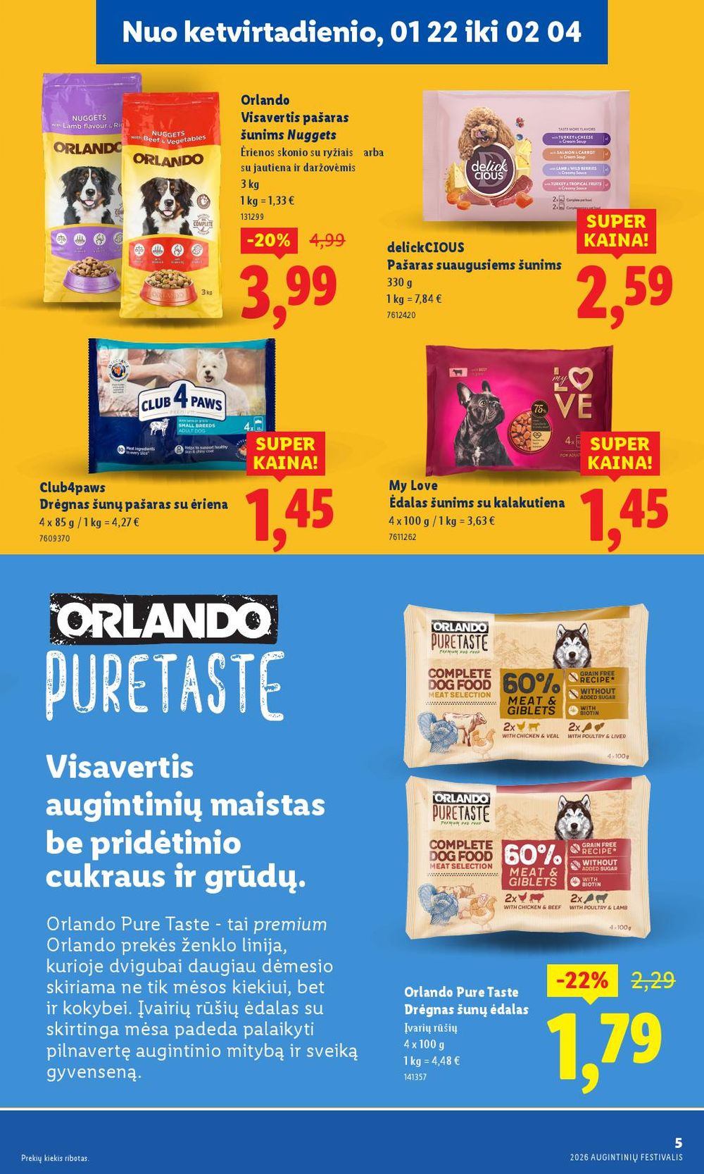 lidl - LIDL - Maisto prekių pasiūlymai (2026 01 22 - 2026 02 04) - page: 5