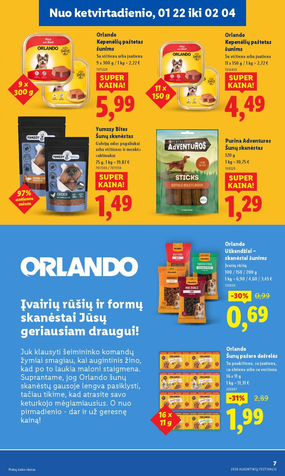 lidl - LIDL - Maisto prekių pasiūlymai (2026 01 22 - 2026 02 04) - page: 7
