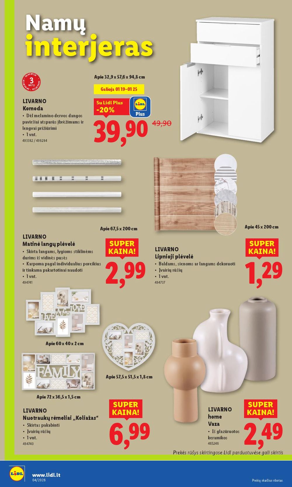 lidl - LIDL - Ne maisto prekių pasiūlymai (2026 01 19 - 2026 01 25) - page: 10