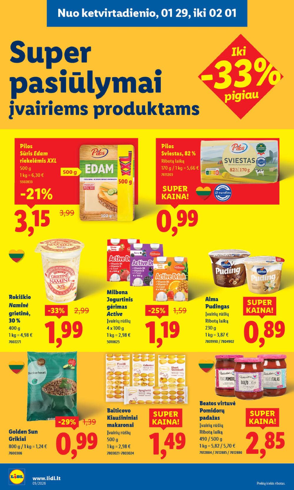 lidl - LIDL - Maisto prekių pasiūlymai (2026 01 26 - 2026 02 01) - page: 22