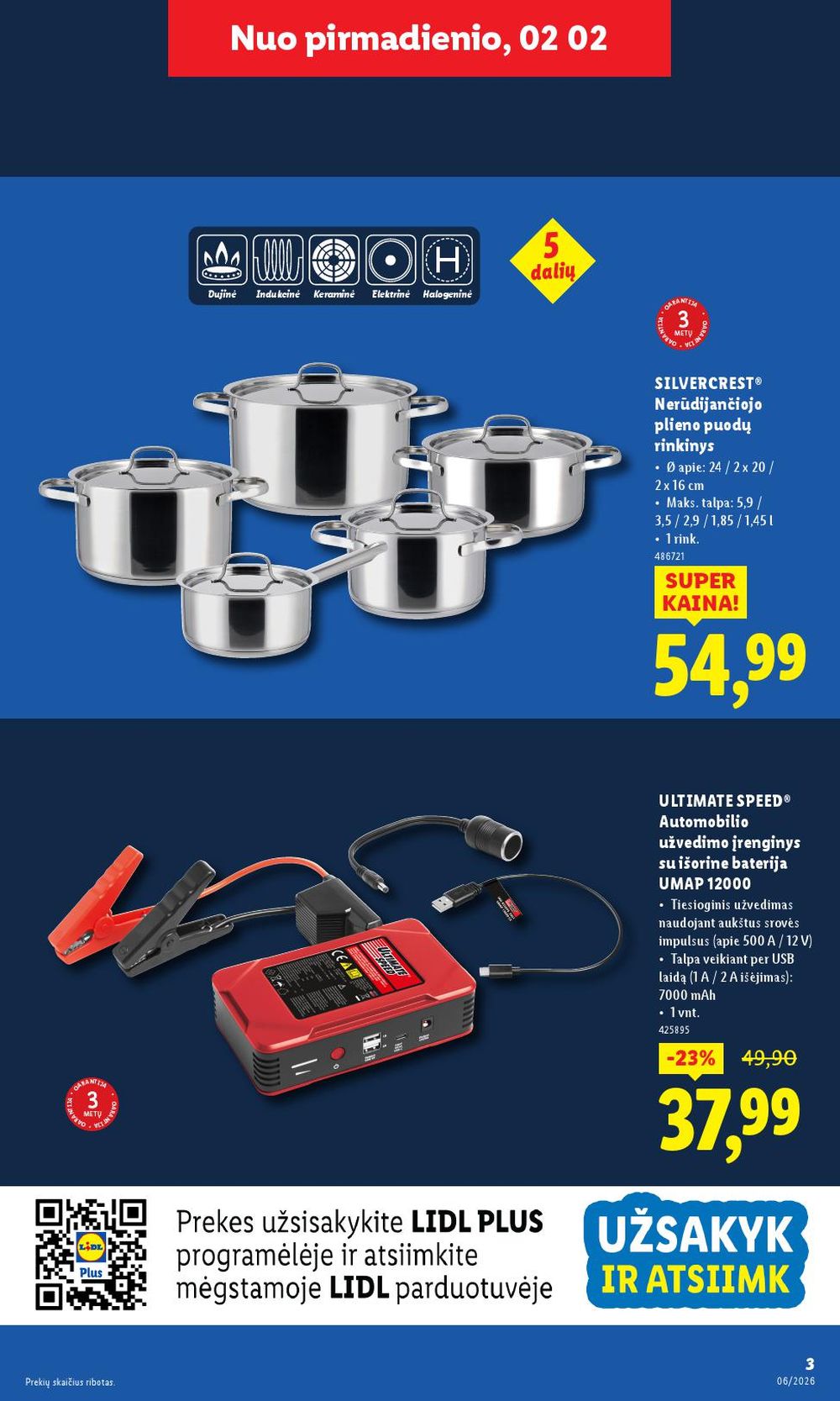 lidl - LIDL - Ne maisto prekių pasiūlymai (2026 02 02 - 2026 02 08) - page: 3