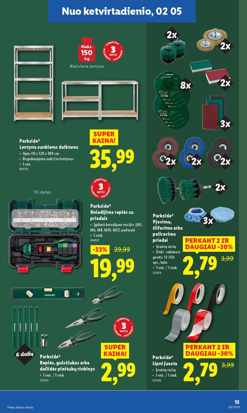 lidl - LIDL - Ne maisto prekių pasiūlymai (2026 02 02 - 2026 02 08) - page: 15