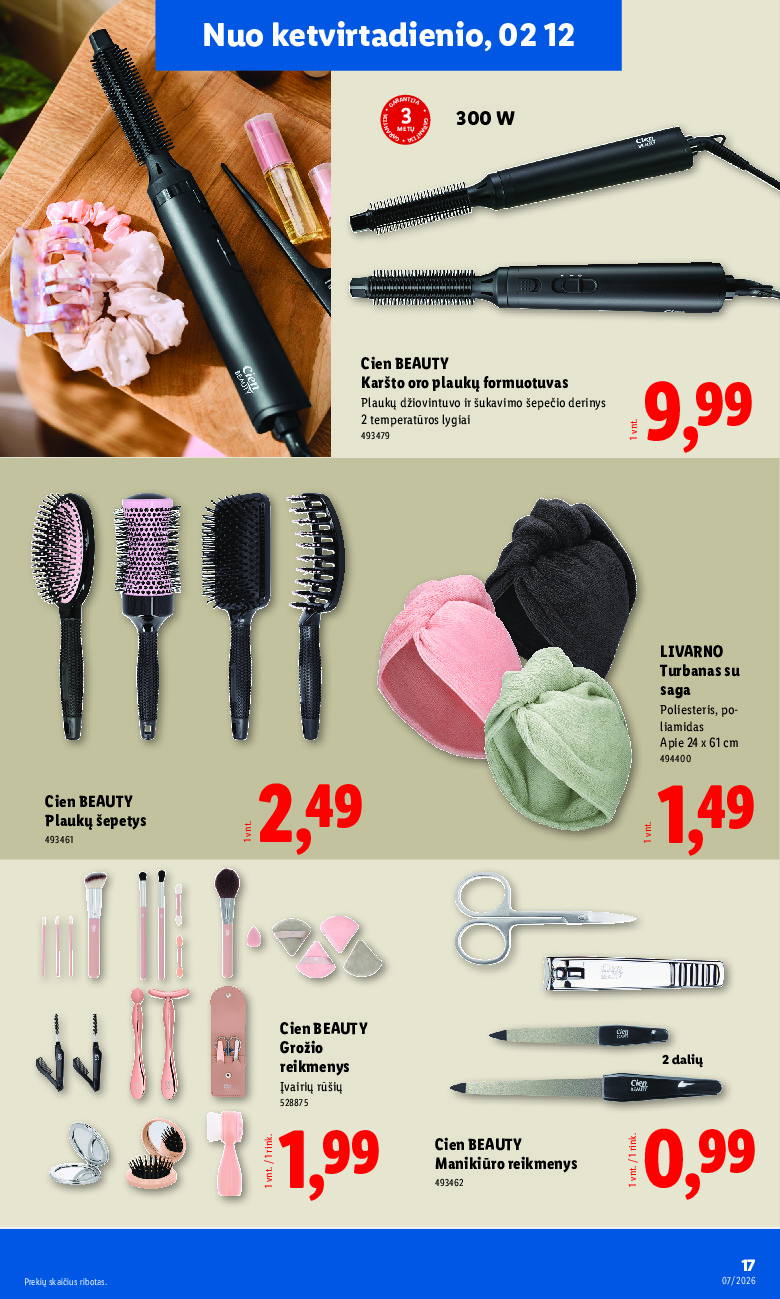 lidl - NE MAISTO PREKIŲ PASIŪLYMAI (2026-02-09 - 2026-02-15) - page: 17