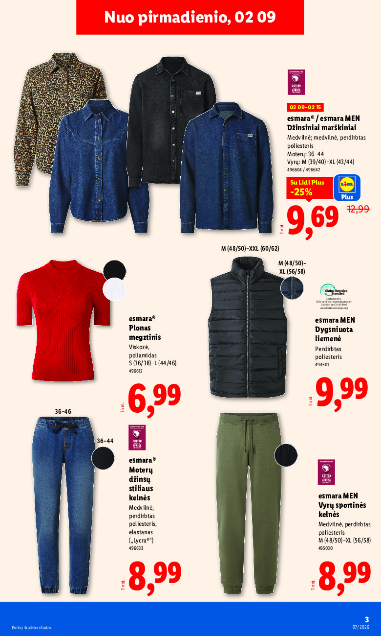 lidl - NE MAISTO PREKIŲ PASIŪLYMAI (2026-02-09 - 2026-02-15) - page: 3