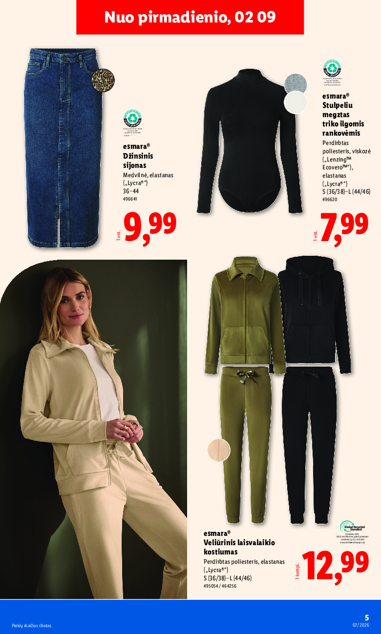 lidl - NE MAISTO PREKIŲ PASIŪLYMAI (2026-02-09 - 2026-02-15) - page: 5