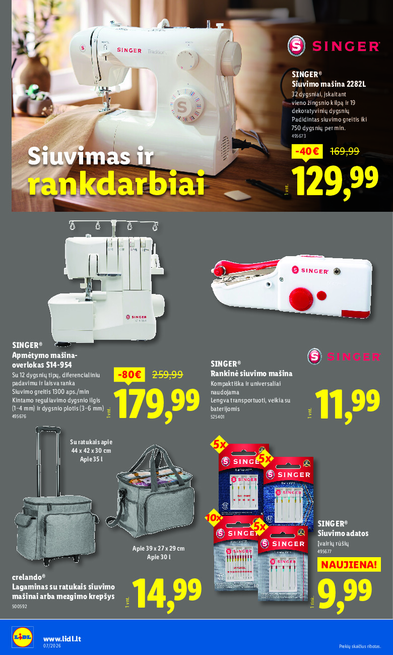 lidl - NE MAISTO PREKIŲ PASIŪLYMAI (2026-02-09 - 2026-02-15) - page: 8