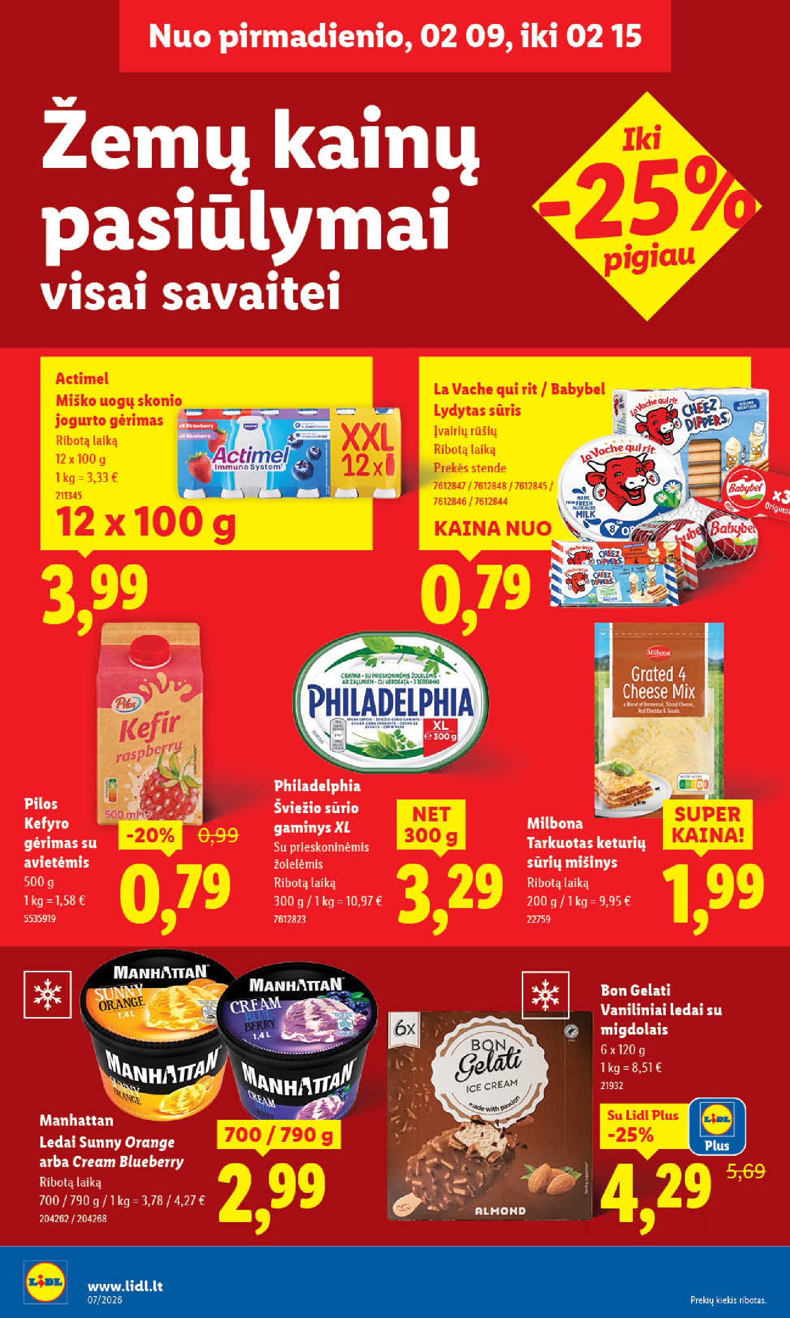 lidl - MAISTO PREKIŲ PASIŪLYMAI (2026-02-09 - 2026-02-15) - page: 14
