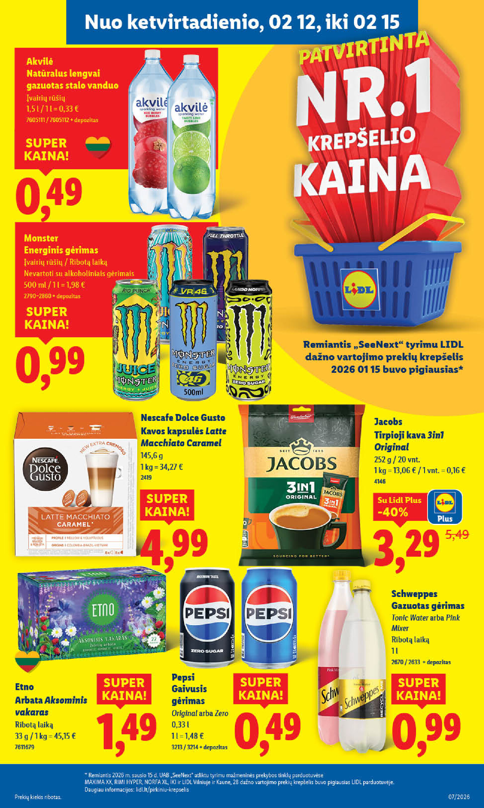 lidl - MAISTO PREKIŲ PASIŪLYMAI (2026-02-09 - 2026-02-15) - page: 29