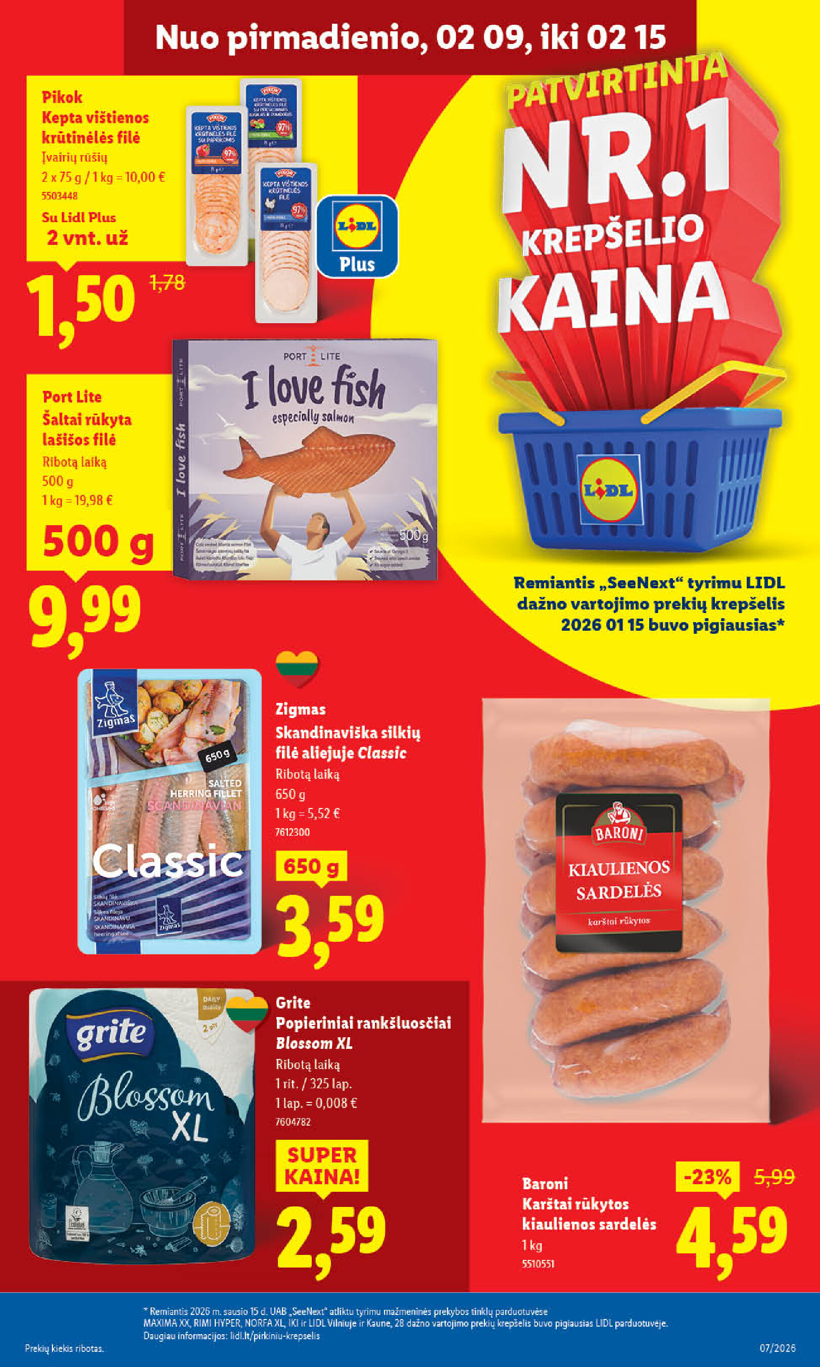lidl - MAISTO PREKIŲ PASIŪLYMAI (2026-02-09 - 2026-02-15) - page: 7