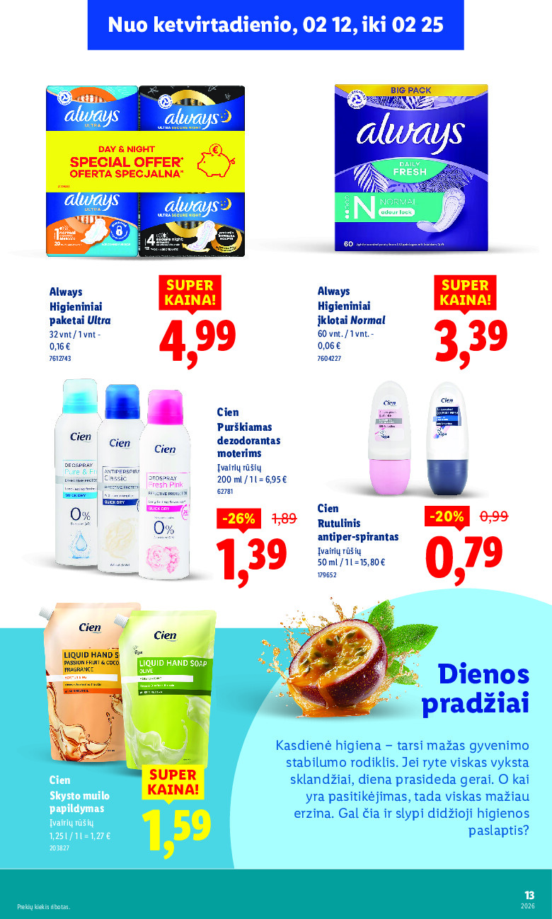 lidl - Grožio festivalis (2026-02-09 - 2026-02-25) - page: 13