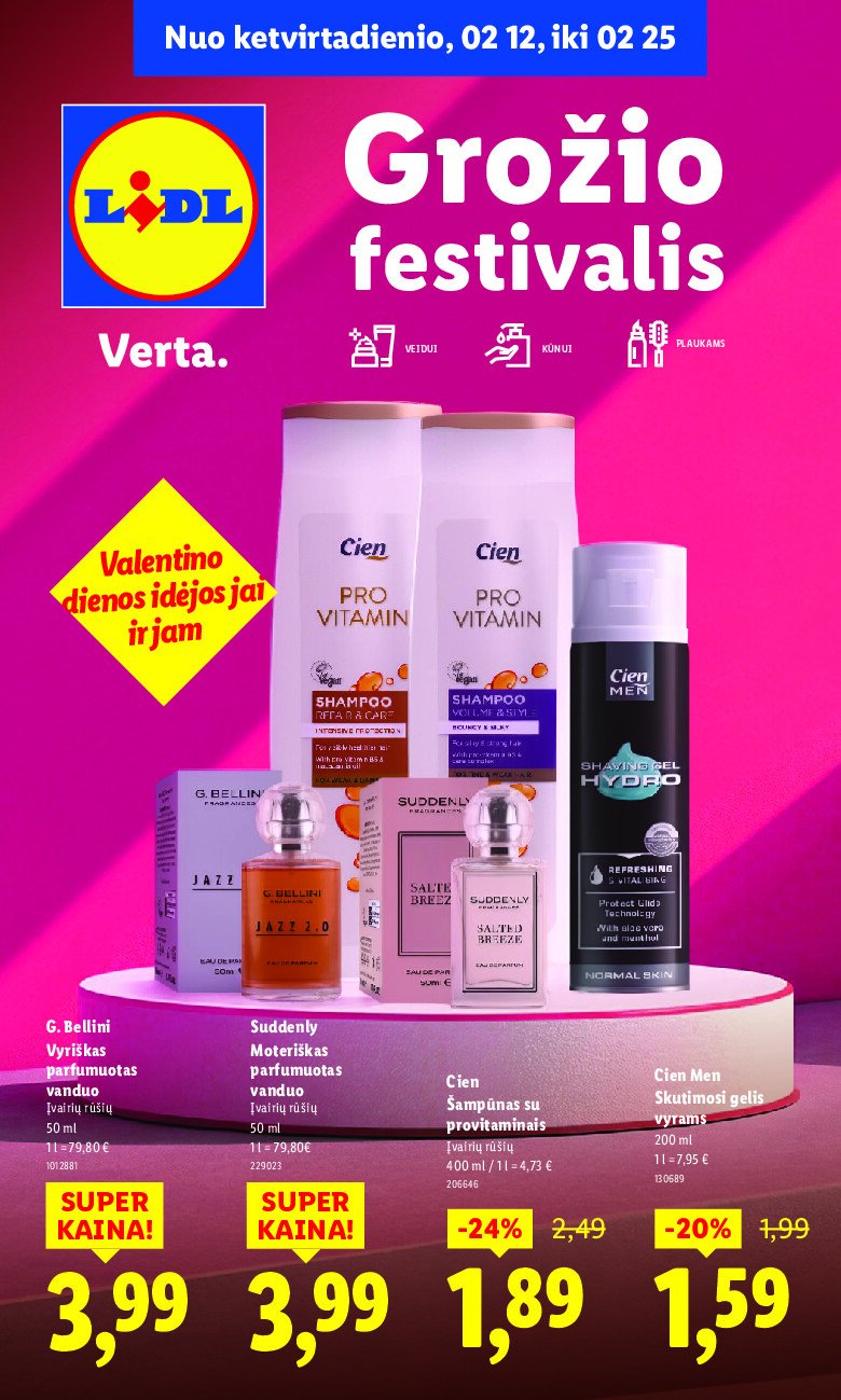 lidl - Grožio festivalis (2026-02-09 - 2026-02-25)