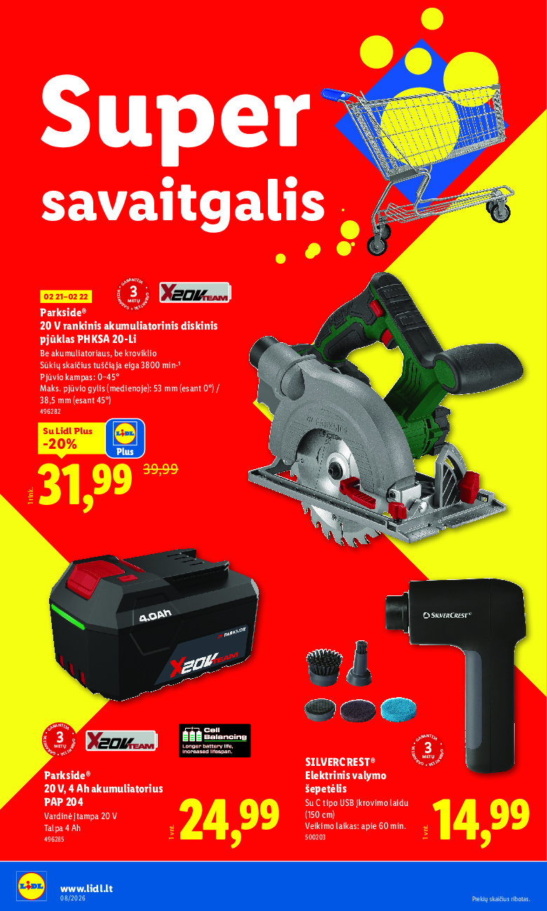 lidl - NE MAISTO PREKIŲ PASIŪLYMAI (2026-02-16 - 2026-02-22) - page: 24