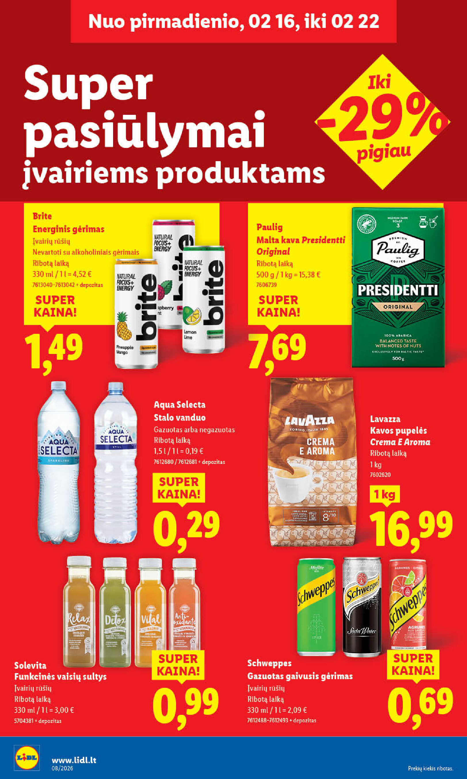 lidl - MAISTO PREKIŲ PASIŪLYMAI (2026-02-16 - 2026-02-22) - page: 24