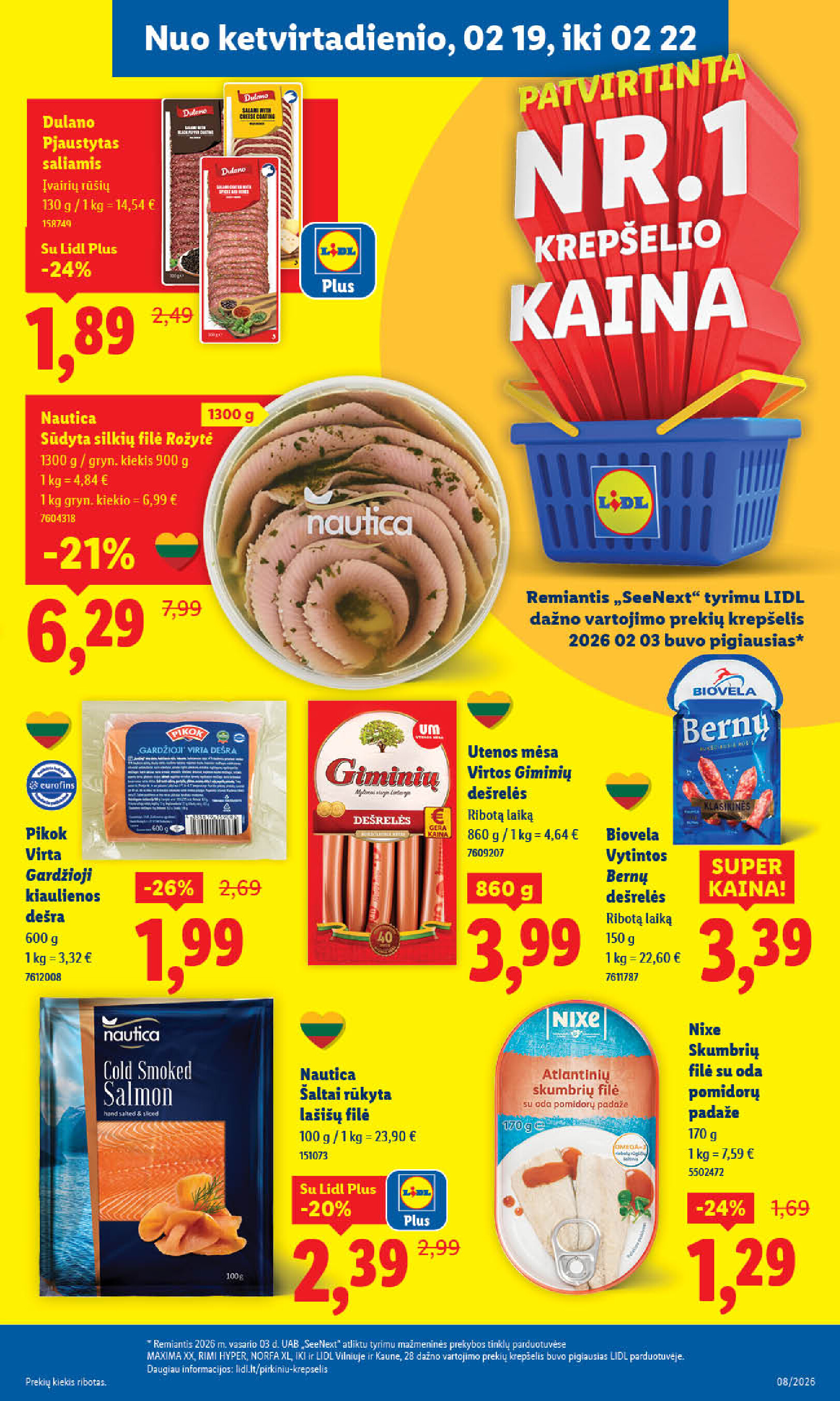 lidl - MAISTO PREKIŲ PASIŪLYMAI (2026-02-16 - 2026-02-22) - page: 33