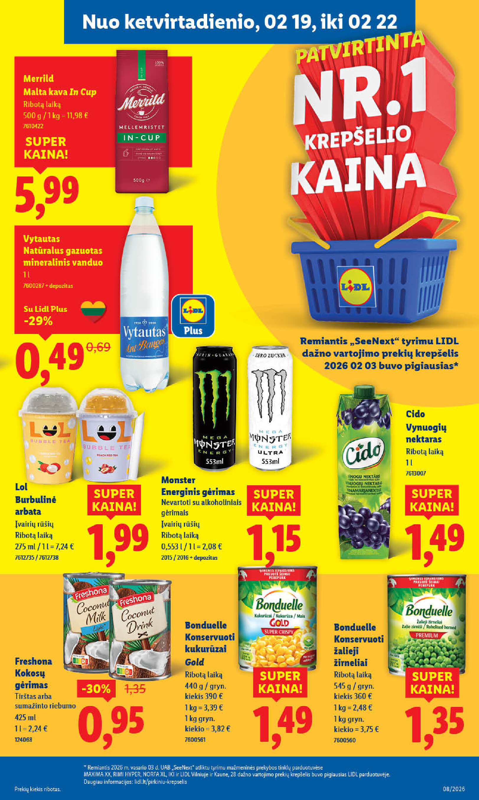 lidl - MAISTO PREKIŲ PASIŪLYMAI (2026-02-16 - 2026-02-22) - page: 31